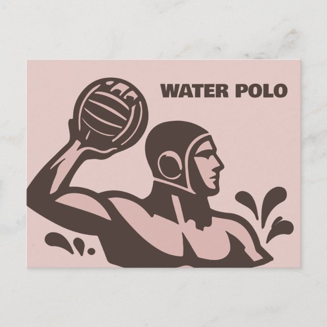 Cartão Postal Polo aquático (Frente)