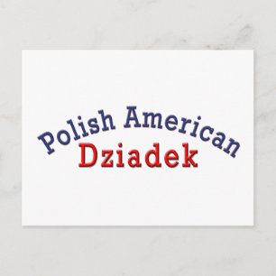 Cartão Postal Polonês Americano Dziadek