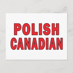 Cartão Postal Polonês canadiano