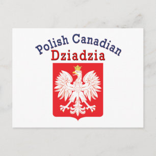 Cartão Postal Polonês canadiano Shield Dziadzia