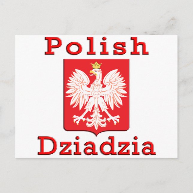 Cartão Postal Polonês Dziadzia Eagle (Frente)
