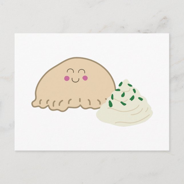 Cartão Postal Polonês Pierogi (Frente)