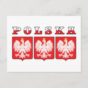 Cartão Postal Polska Eagle Shields