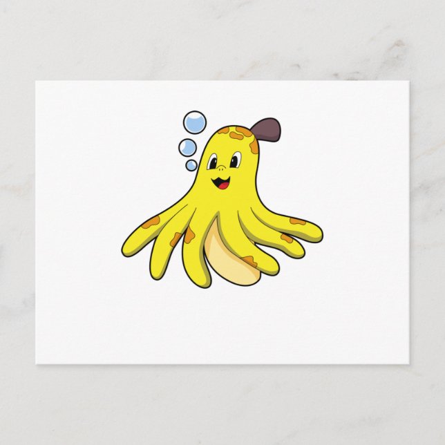 Cartão Postal Polvo como Banana (Frente)