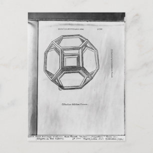Cartão Postal Polyhedron, de "De Divina Proportione"