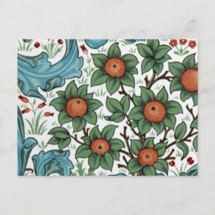 Cartão Postal pomar de laranja William Morris