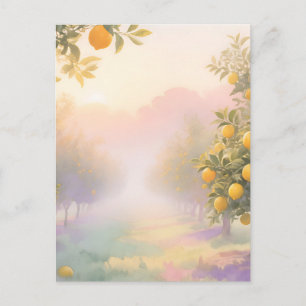 Cartão Postal Pomar de Limão Aquarela