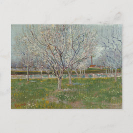 Cartão Postal Pomar em Blossom Plum Trees por Vincent Van Gogh