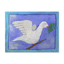 Pomba e ramo de oliveira por Ian Roz