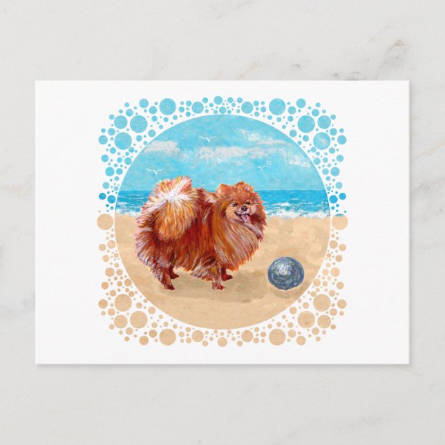 Cartão Postal Pomerânia na Orla Marítima (Frente)