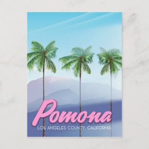 Cartão Postal Pomona, poster de viagens dos EUA