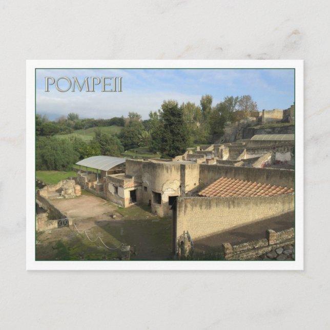 Cartão Postal Pompeia, Itália (Frente)