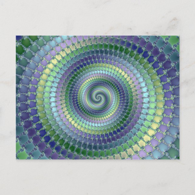 Cartão Postal Ponderação - Fractal (Frente)