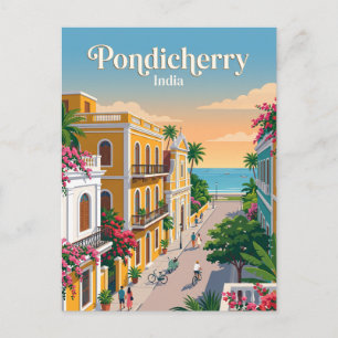 Cartão Postal Pondicherry, Índia