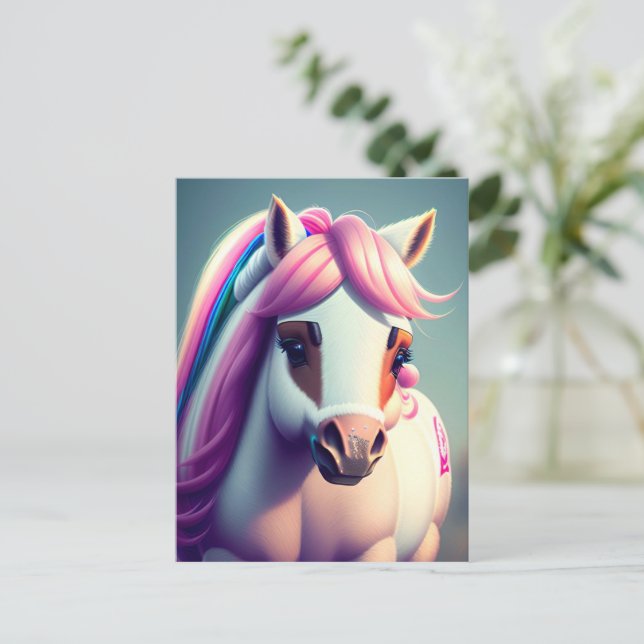 Cartão Postal Pôneo Espírito 3D 2 (Em pé/Frente)