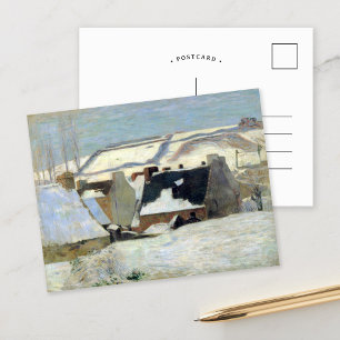 Cartão Postal Pont-Aven sob a Neve   Paul Gauguin