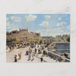 Cartão Postal Pont Neuf Antigo Paris França