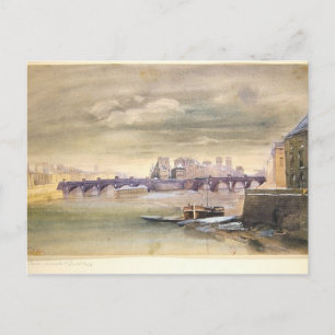 Cartão Postal Pont-Neuf e Ile de la Cite, 1881