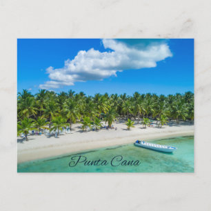 Cartão Postal Ponta Cana Linda Praia Tropical Arenosa Palmeiras 