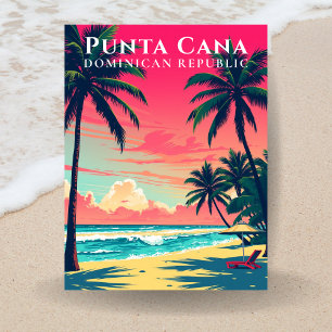 Cartão Postal Ponta Cana República Dominicana Praia Viagem