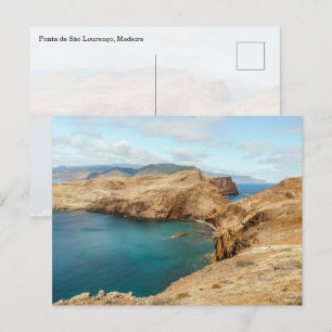 Cartão Postal Ponta de São Lourenço Vista da Madeira