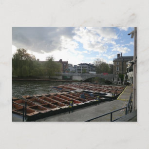 Cartão Postal Pontas no rio Cam em Cambridge