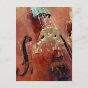 Cartão Postal Ponte abstrato Cello