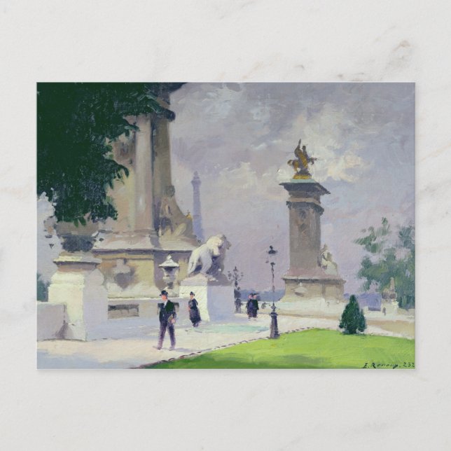 Cartão Postal Ponte Alexandre III, Paris (Frente)
