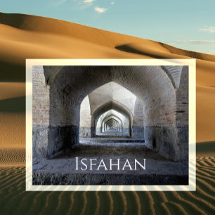 Cartão Postal Ponte Allahverdi Khan, Isfahan, Irã