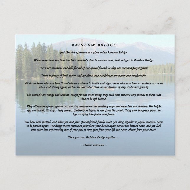 Cartão Postal Ponte arco-íris 2 (Frente)