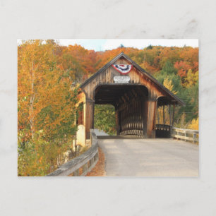 Cartão Postal Ponte Ashland coberta pelo Rio Squam