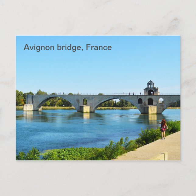 Cartão Postal Ponte Avignon em França (Frente)