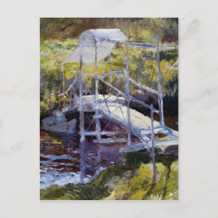 Cartão Postal Ponte Branca por John Twachtman