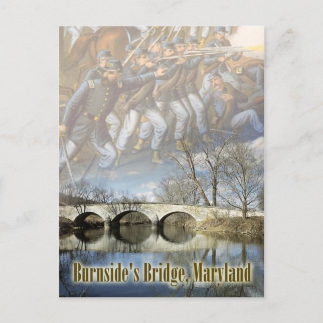 Cartão Postal Ponte Burnside, Campo Nacional Antietam (Frente)