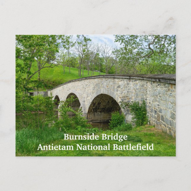 Cartão Postal Ponte Burnside em Antietam (Frente)
