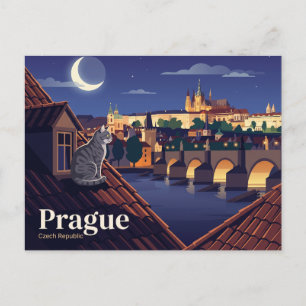 Cartão Postal Ponte Carlos República Tcheca