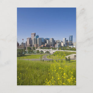 Cartão Postal Ponte Centre St e centro de Calgary, Alberta, 2