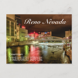 Cartão Postal Ponte centro do rio Truckee