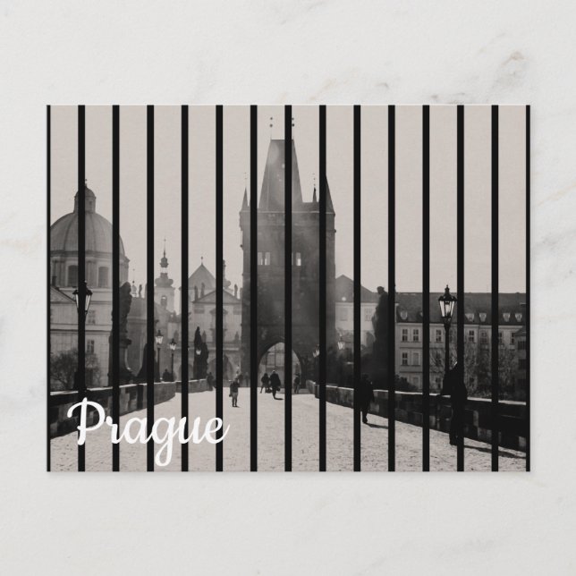 Cartão Postal Ponte Charles em Praga (Frente)