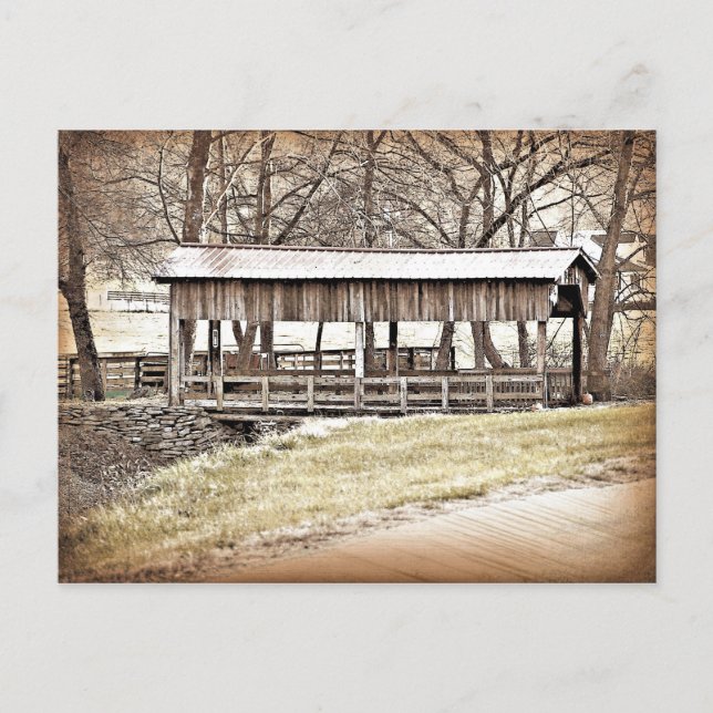 Cartão Postal Ponte coberta (Frente)