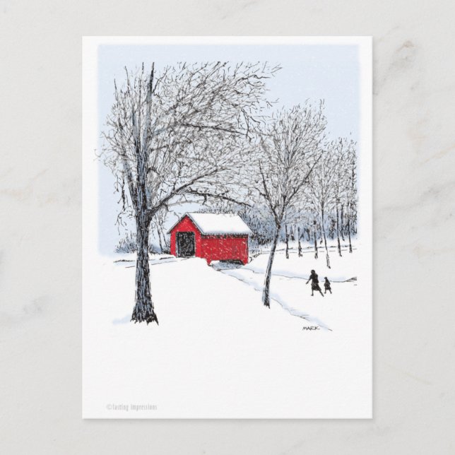 Cartão Postal Ponte coberta (Frente)