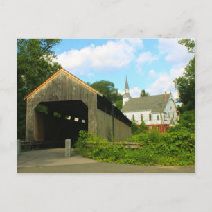 Cartão Postal Ponte coberta de Conway Burkeville