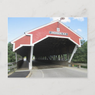 Cartão Postal Ponte coberta de Jackson NH