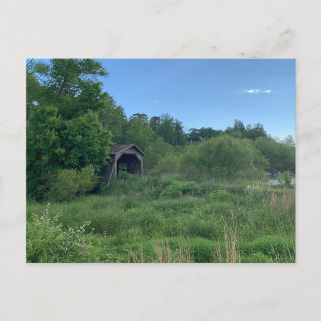 Cartão Postal Ponte Coberta de Kimesville (Frente)