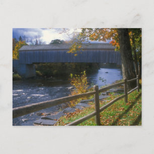 Cartão Postal Ponte Coberta Lowes Guilford Sangerville Maine