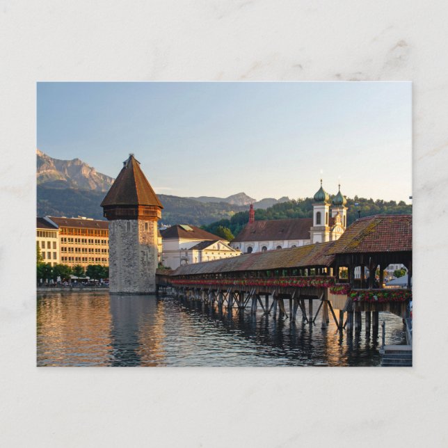 Cartão Postal Ponte coberta por luzerna (Frente)