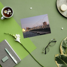 Cartão Postal Ponte Curaçao Queen Emma Pontoon em Dusk