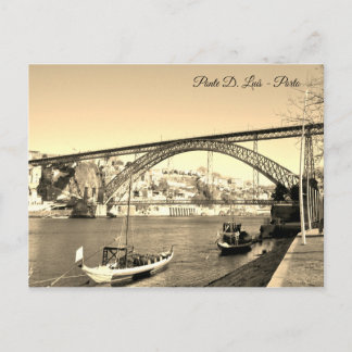 Cartão Postal Ponte D. Luís - Porto