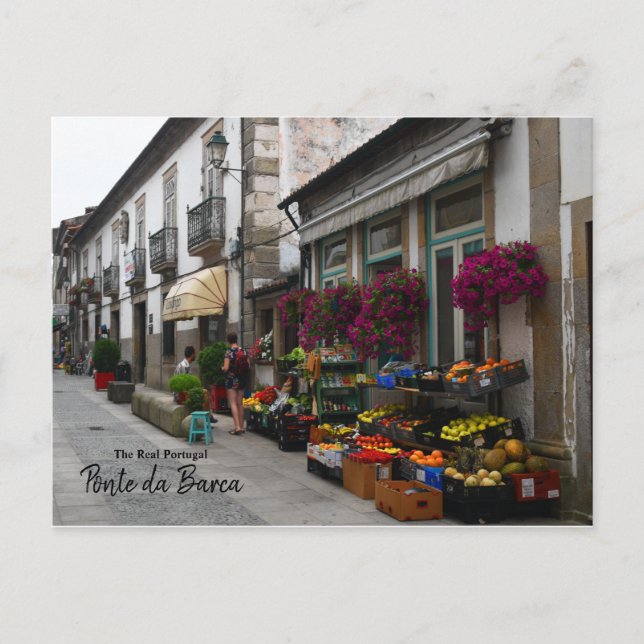 Cartão Postal Ponte da Barca-O Real Portugal (Frente)