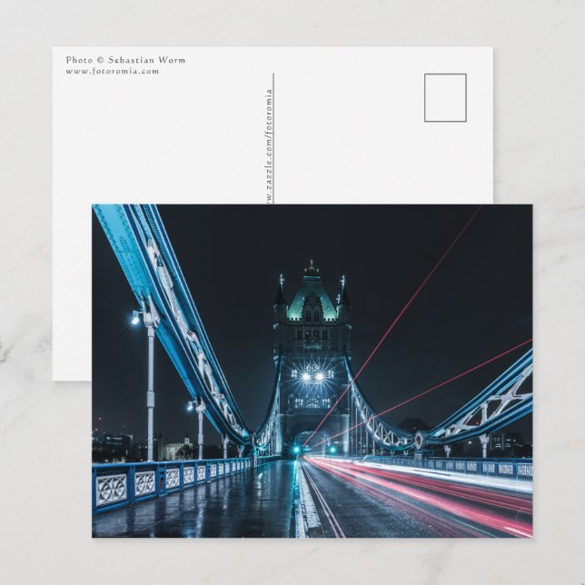 Cartão Postal Ponte da Torre Londres (Frente/Verso)